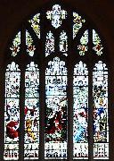 Jean-Baptiste Capronnier Capronnier's east window for the Chapel of St Michael and St George USA oil painting artist